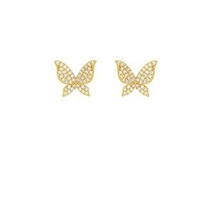 Pave Butterfly Studs
